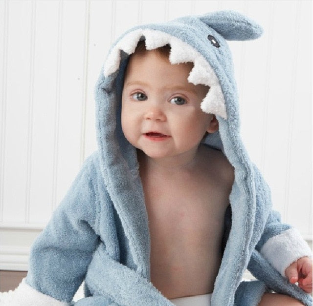 Junips | Hooded towel with animal motif