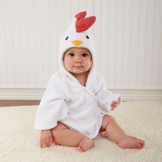 Junips | Hooded towel with animal motif