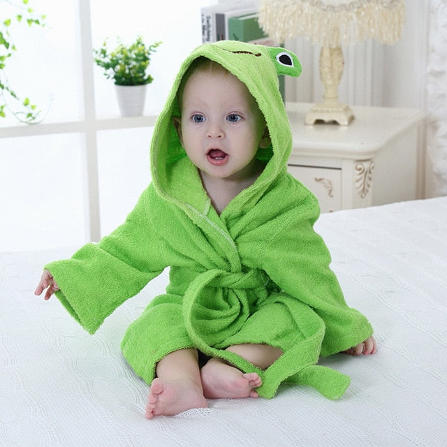 Junips | Hooded towel with animal motif