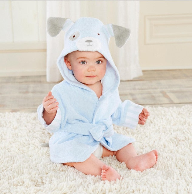 Junips | Hooded towel with animal motif