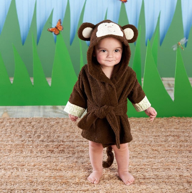 Junips | Hooded towel with animal motif