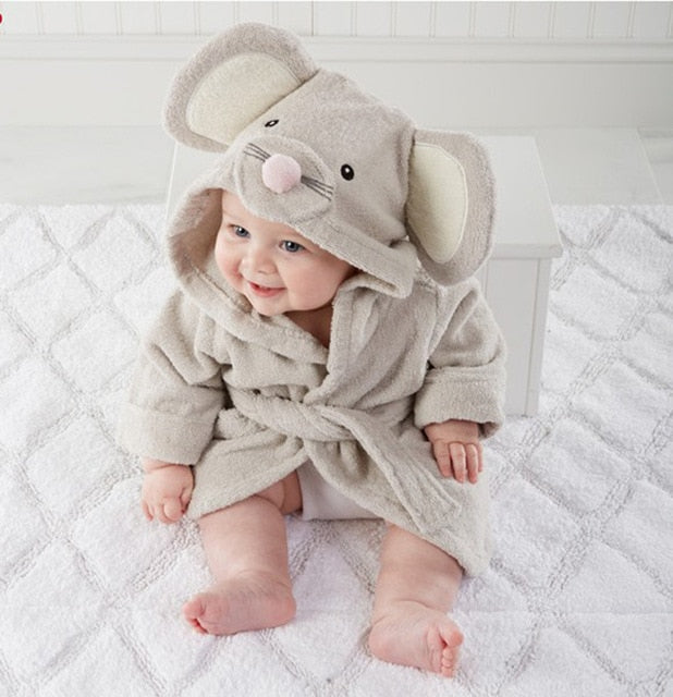 Junips | Hooded towel with animal motif