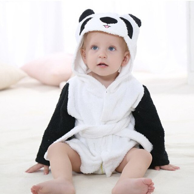 Junips | Hooded towel with animal motif