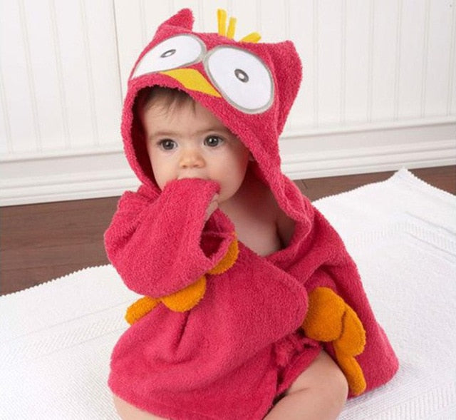 Junips | Hooded towel with animal motif