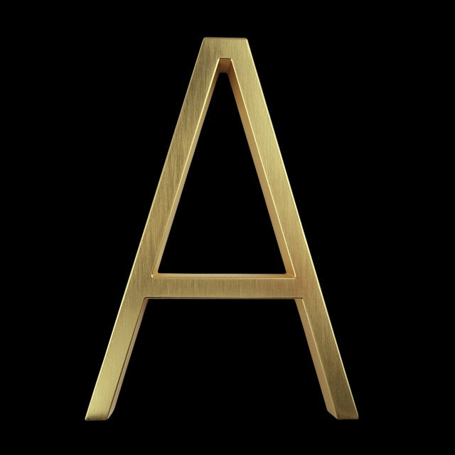 Junips | Gold Modern House Numbers