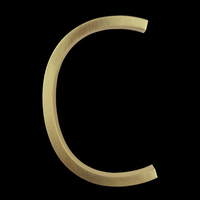 Junips | Gold Modern House Numbers