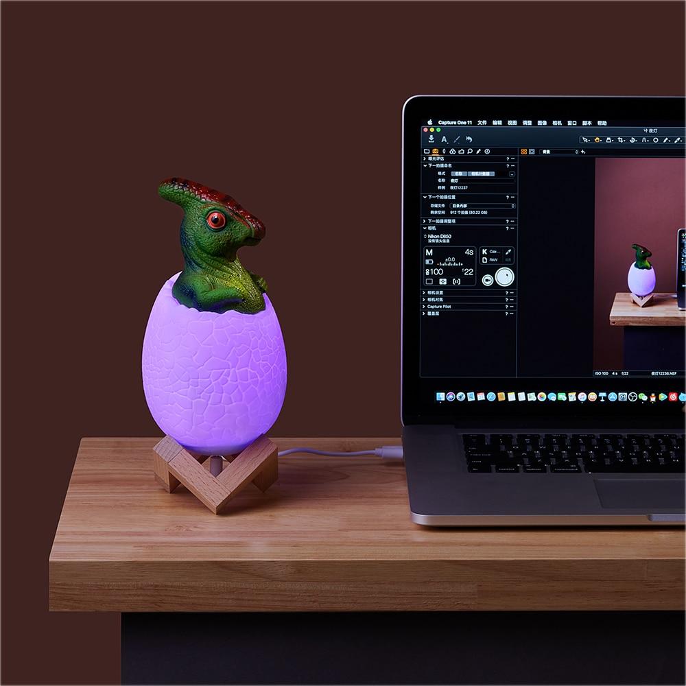 Junips | Dinosaur Egg LED Color Changing Lamp