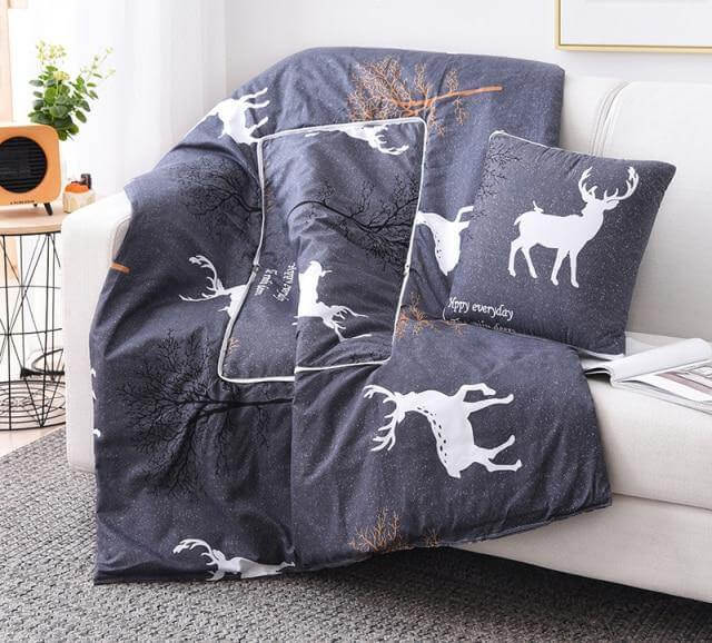 Junips | 2In1 Colorful Cartoon Pillow Blanket