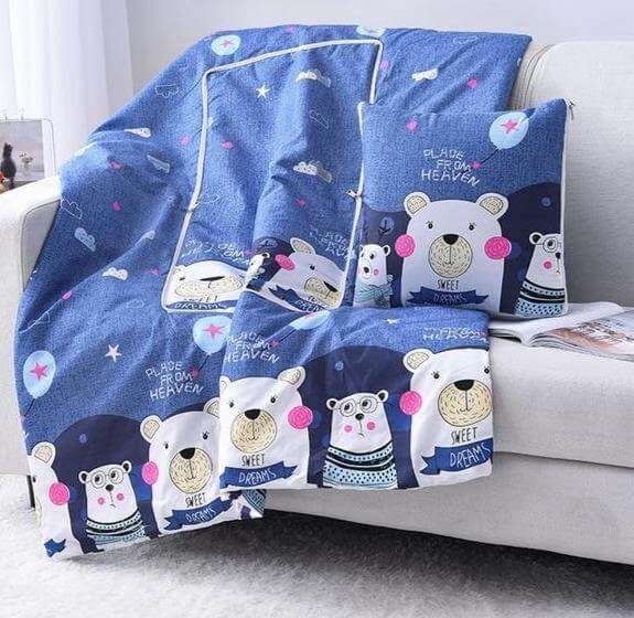 Junips | 2In1 Colorful Cartoon Pillow Blanket