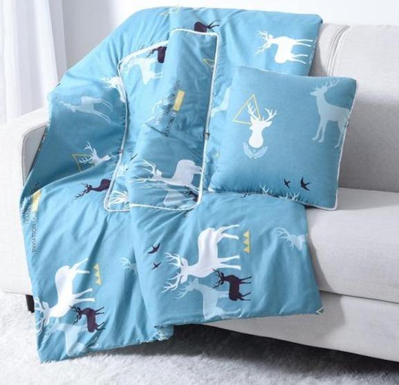 Junips | 2In1 Colorful Cartoon Pillow Blanket