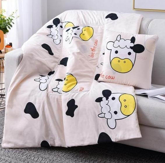 Junips | 2In1 Colorful Cartoon Pillow Blanket