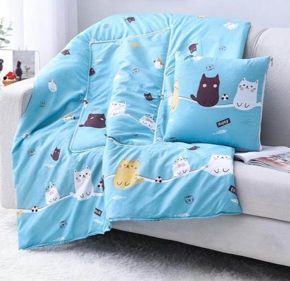 Junips | 2In1 Colorful Cartoon Pillow Blanket