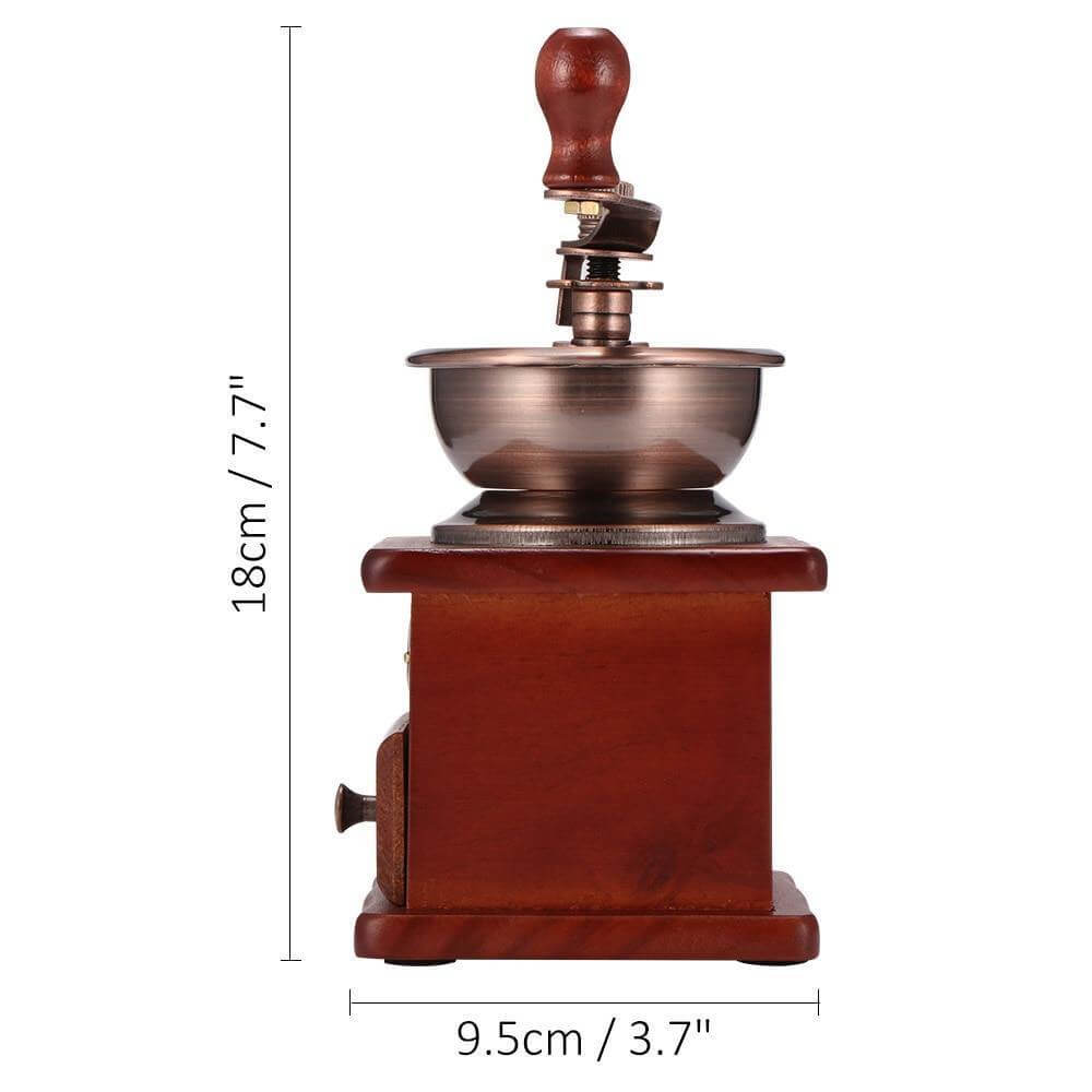 Junips | Wooden Antique Manual Coffee Grinder
