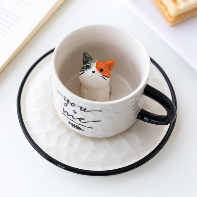 Junips | Hidden Cat Ceramic Mug