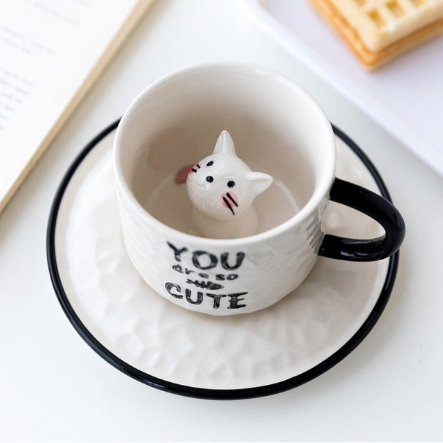 Junips | Hidden Cat Ceramic Mug