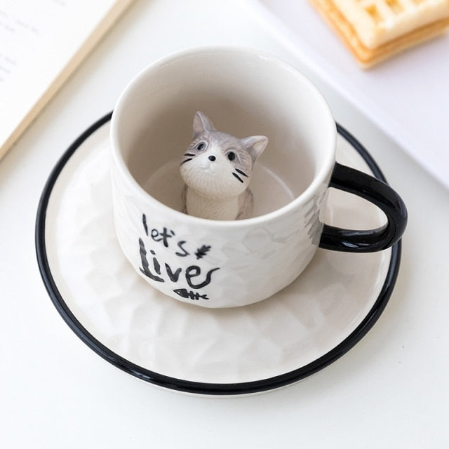 Junips | Hidden Cat Ceramic Mug