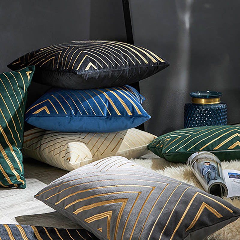 Junips | The gilded luxury velvet cushion cover