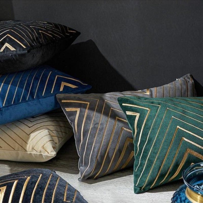 Junips | The gilded luxury velvet cushion cover