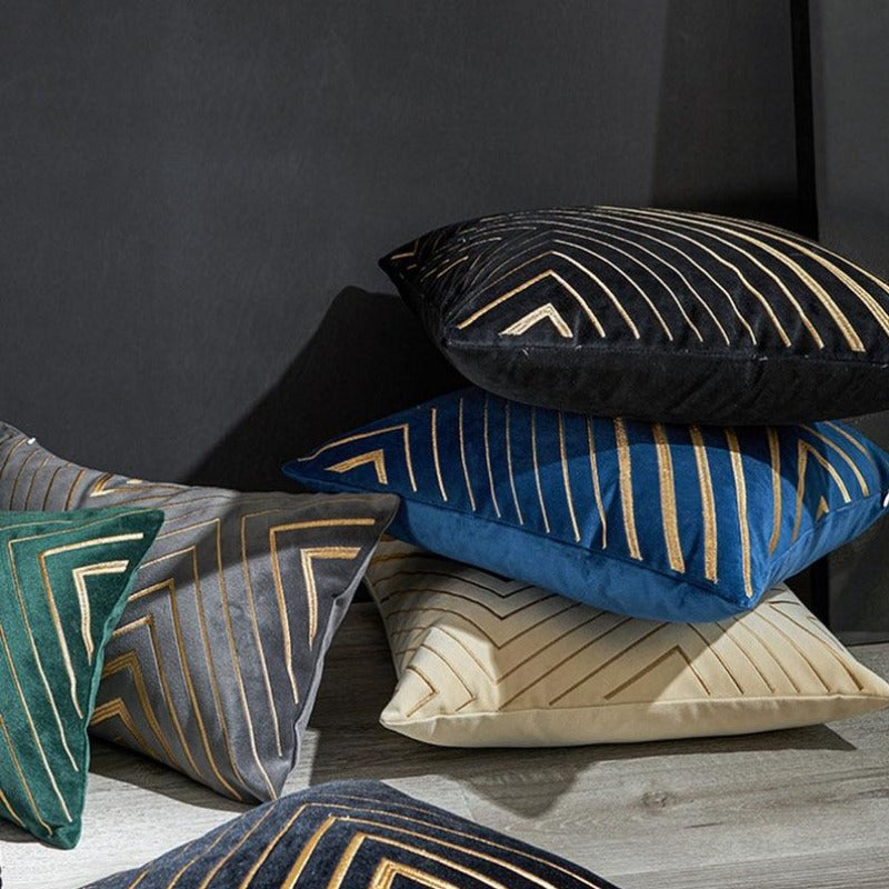 Junips | The gilded luxury velvet cushion cover