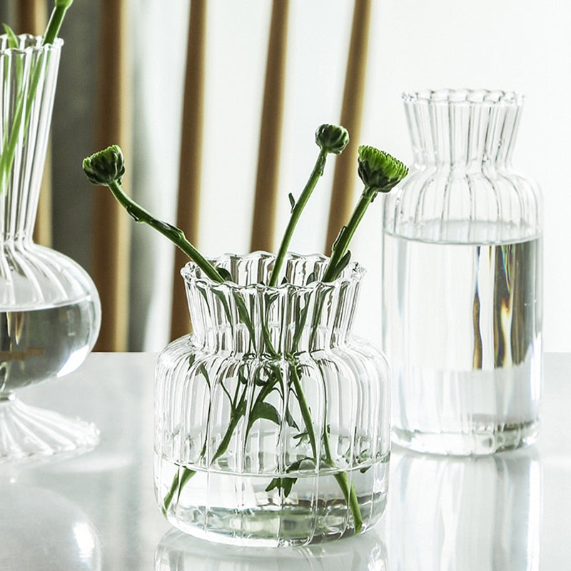 Junips | Petal-Textured-Glass Accents & Vases