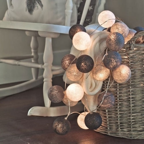 Junips | LED Cotton Ball String Lights