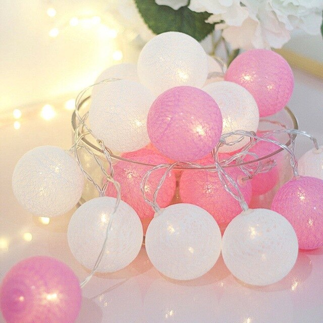 Junips | LED Cotton Ball String Lights