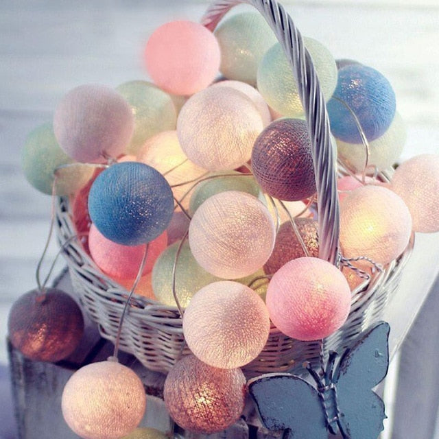Junips | Ballton - Cotton glowing ball swing | Various color combinations