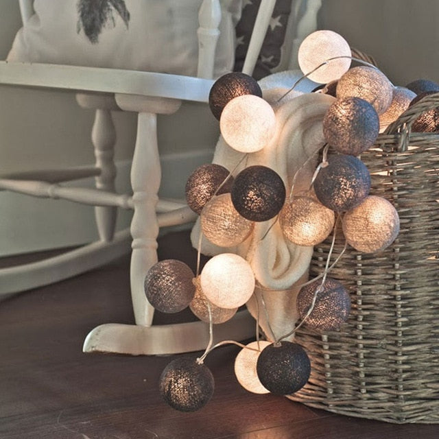Junips | Ballton - Cotton glowing ball swing | Various color combinations