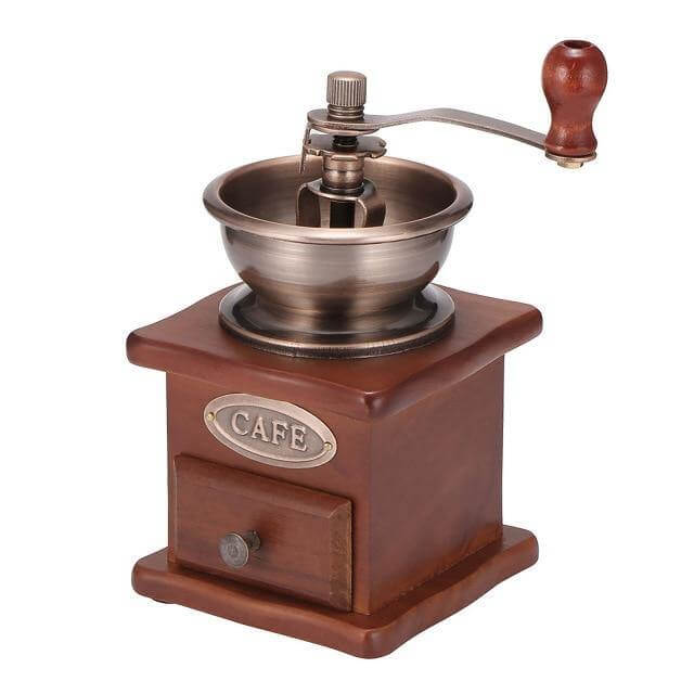 Junips | Wooden Antique Manual Coffee Grinder