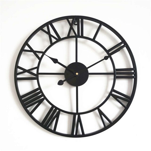 Junips | 3D Large Roman Numerals Wall Clock Home
