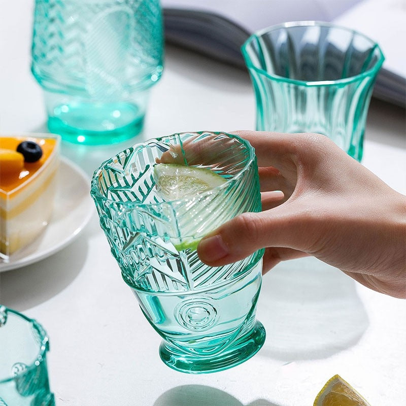 Junips | Colored Glass Cup Set in Koi Fish Shape - Sale
