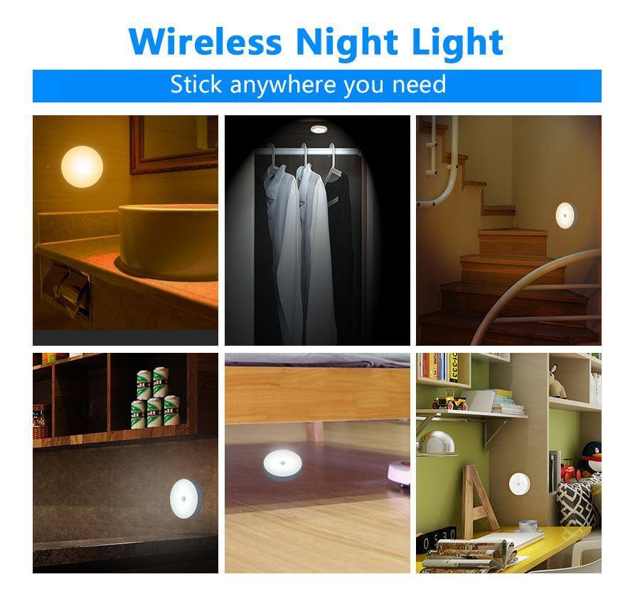 Junips | Rechargeable Motion Sensor LED USB Night Light