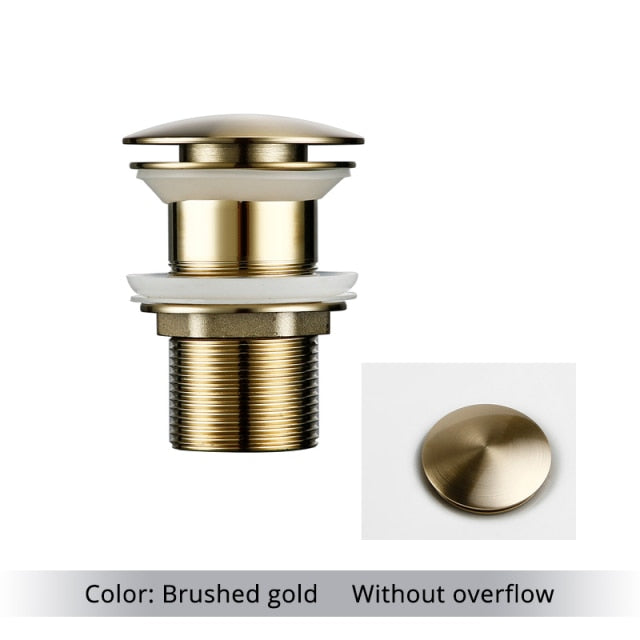 Junips | Polished Brass Bathroom Sink Drains