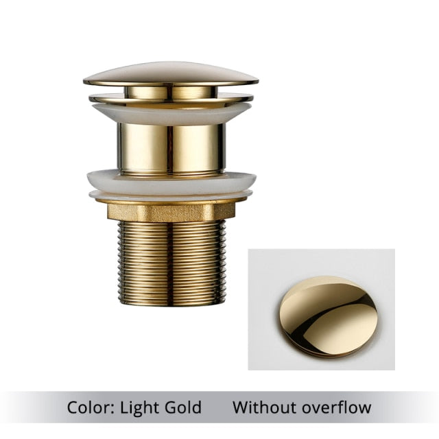 Junips | Polished Brass Bathroom Sink Drains