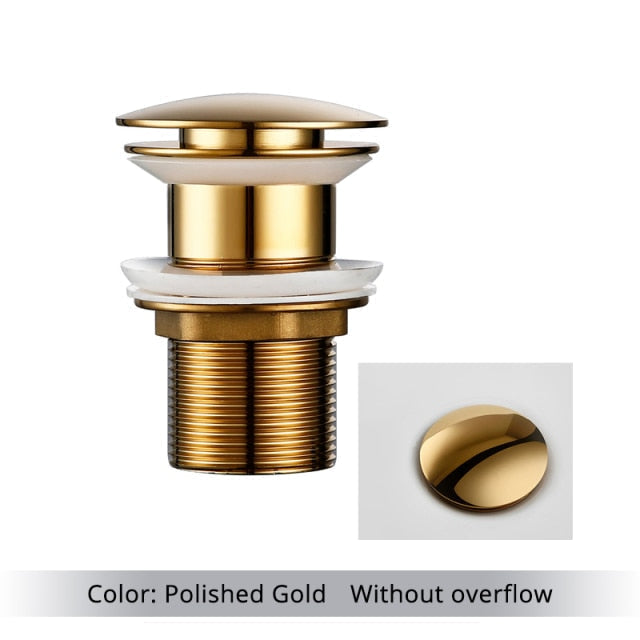 Junips | Polished Brass Bathroom Sink Drains