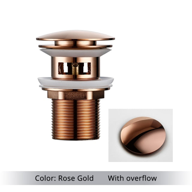 Junips | Polished Brass Bathroom Sink Drains