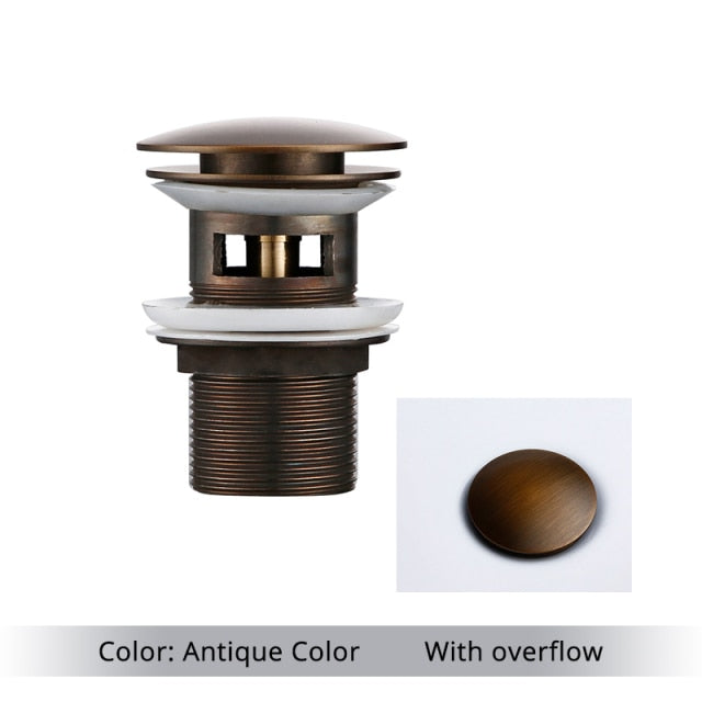 Junips | Polished Brass Bathroom Sink Drains
