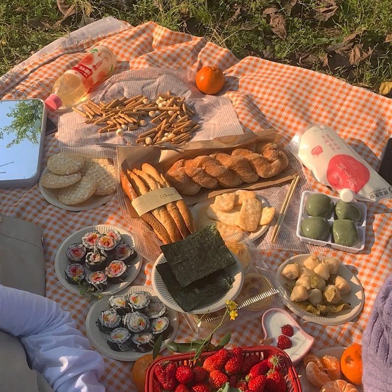 Junips | Clementine Gingham Picnic Blanket