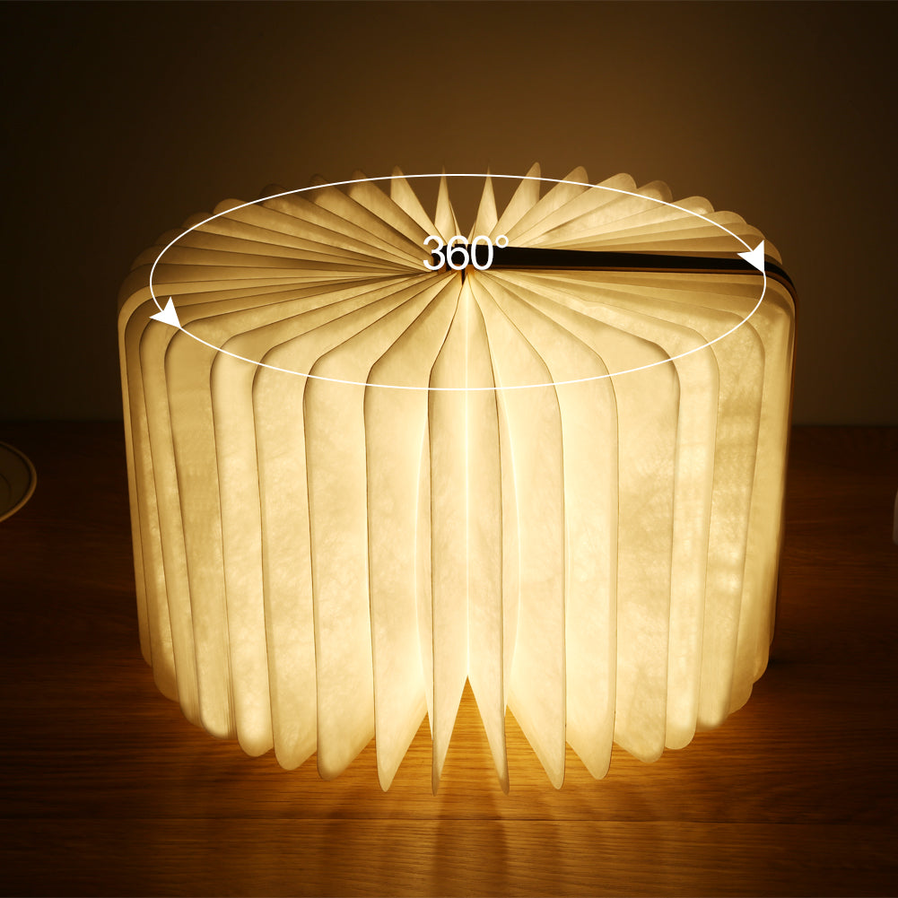 Junips | LED Folding Book Light – Unique and Quirky Gift Idea for Book Lovers, Perfect for Reading Nooks or Bedside Tables | Creative and Compact Night Light