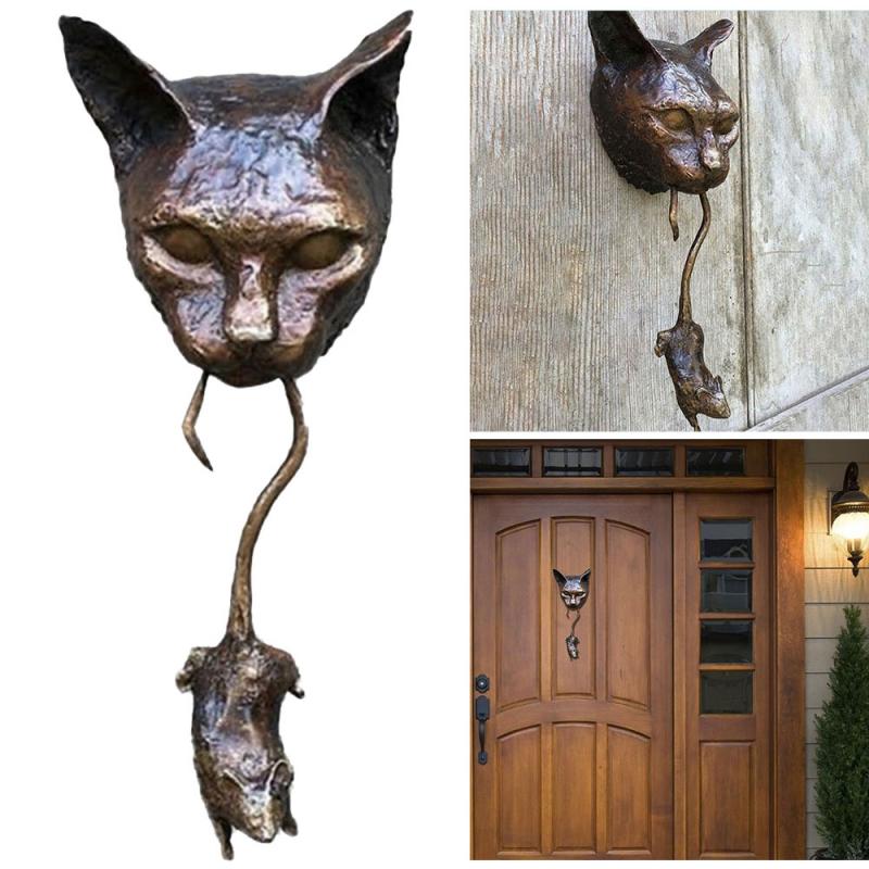 Junips | Creative Cat and Mouse Metal Door Knocker
