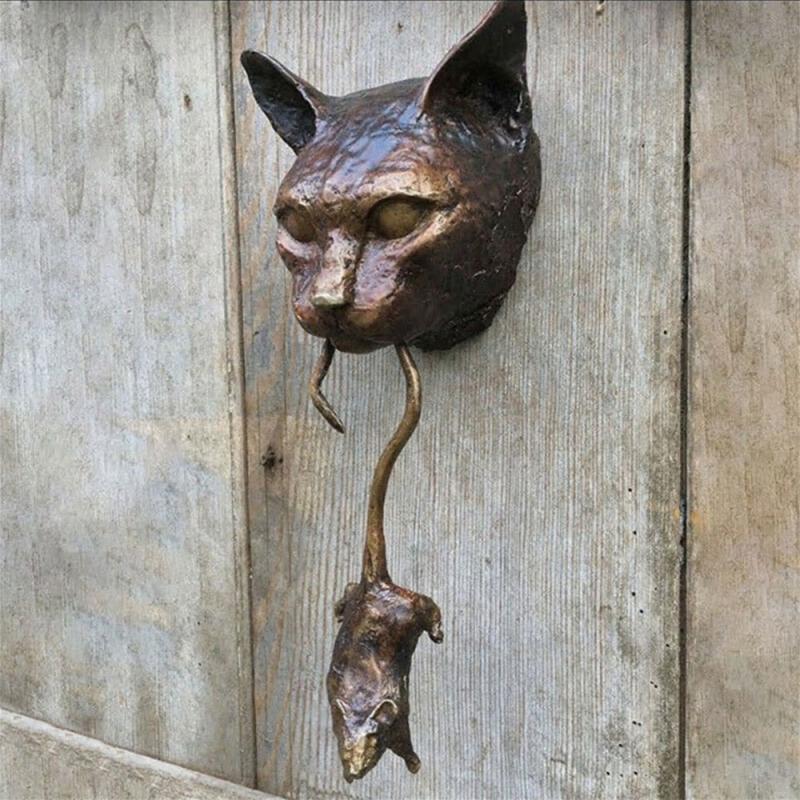 Junips | Creative Cat and Mouse Metal Door Knocker