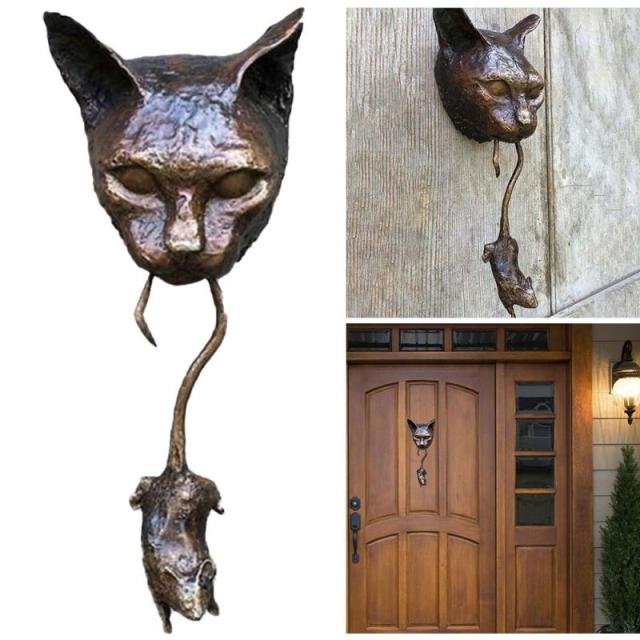 Junips | Creative Cat and Mouse Metal Door Knocker