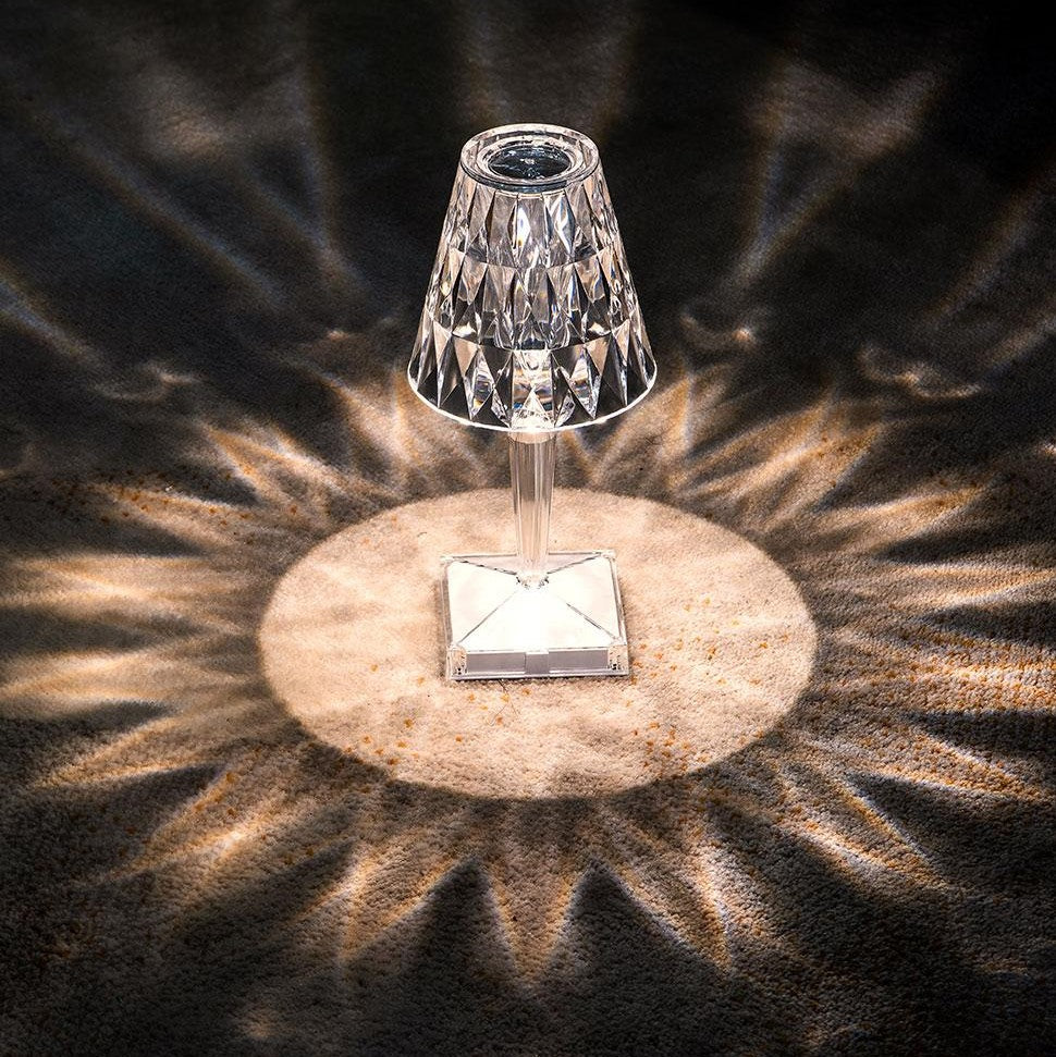 Junips | Table Lamp Crystal Acrylic Touch Rechargeable