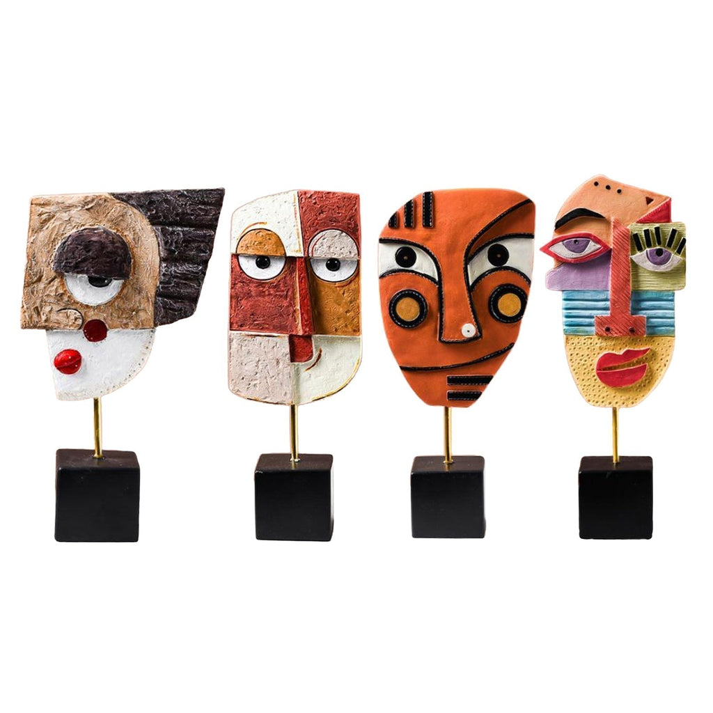 Junips | Abstract Pop Art Face Home Sculpture