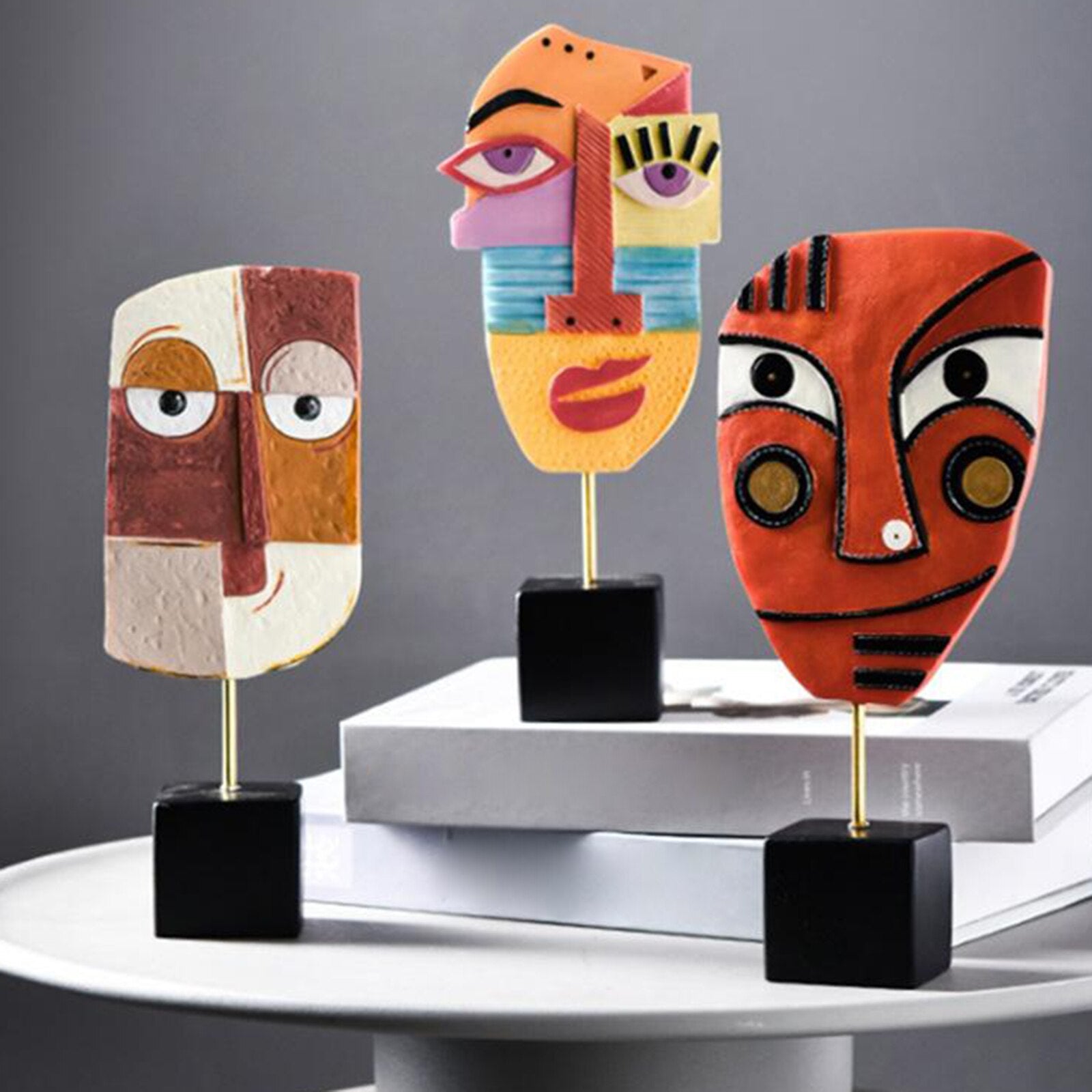 Junips | Abstract Pop Art Face Home Sculpture