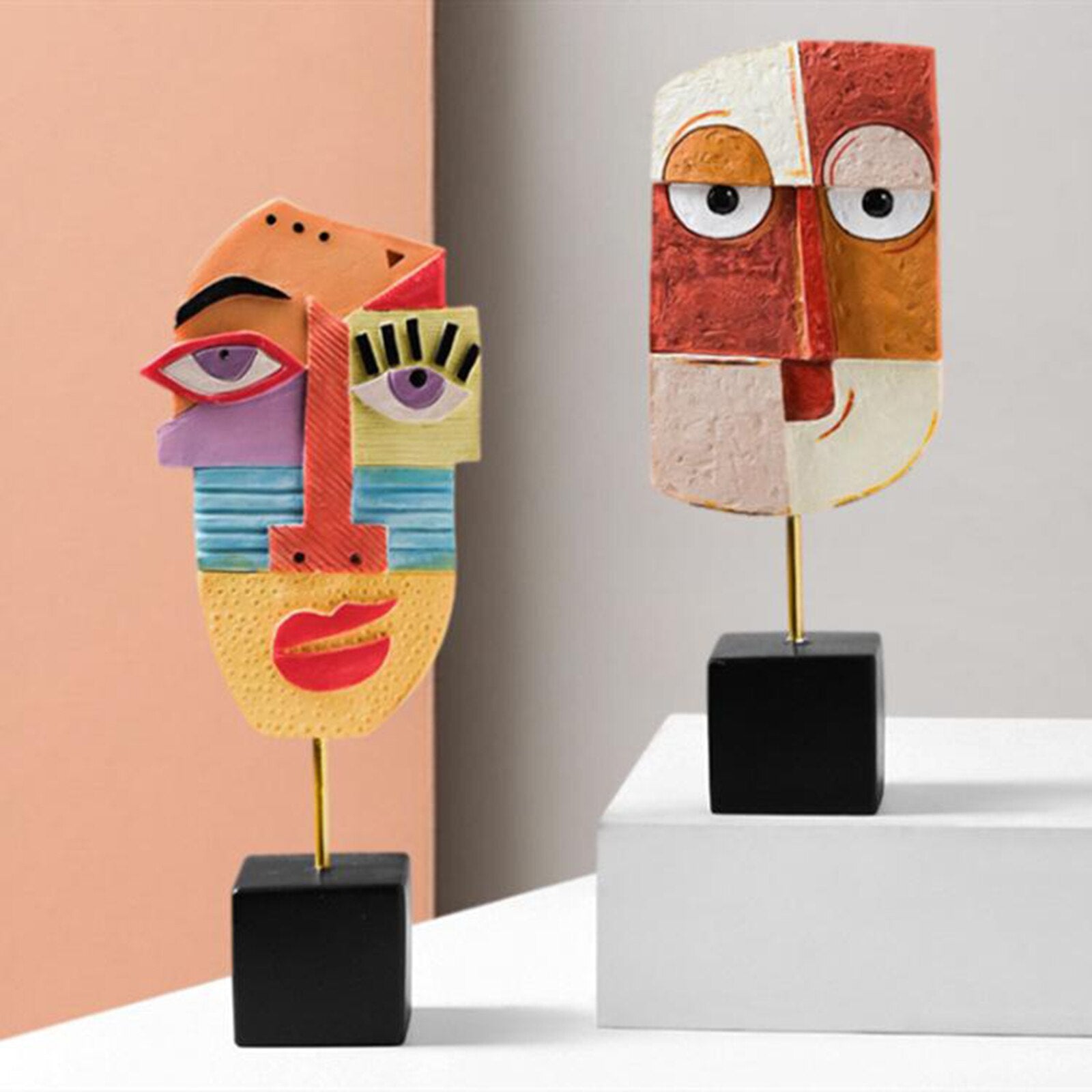 Junips | Abstract Pop Art Face Home Sculpture