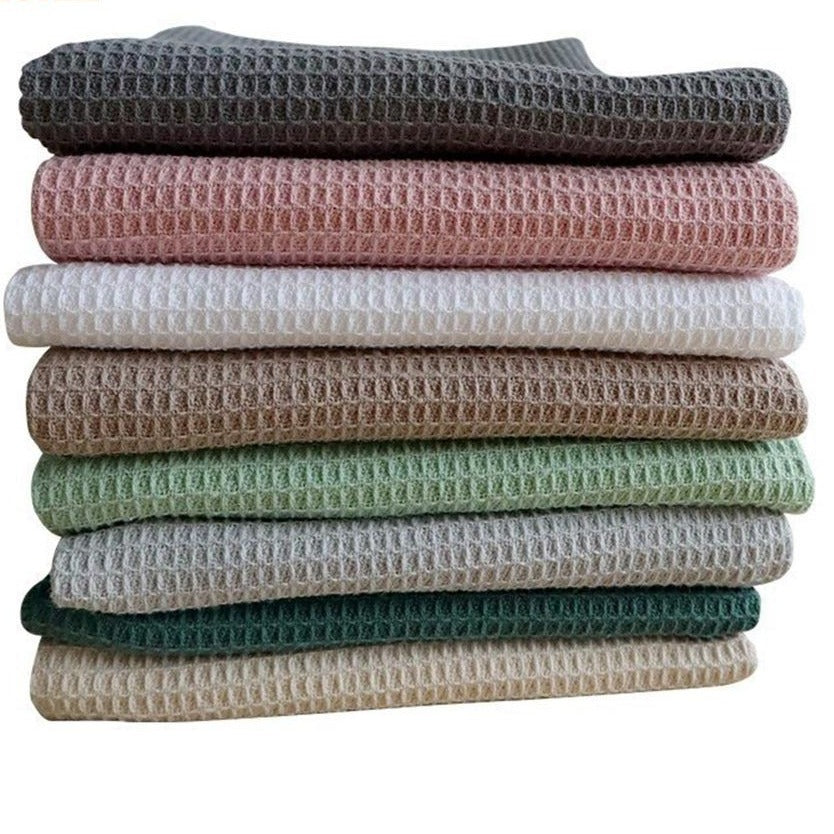 Junips | Waffle Fabric Cotton Kitchen Towel Set (Set of 2)