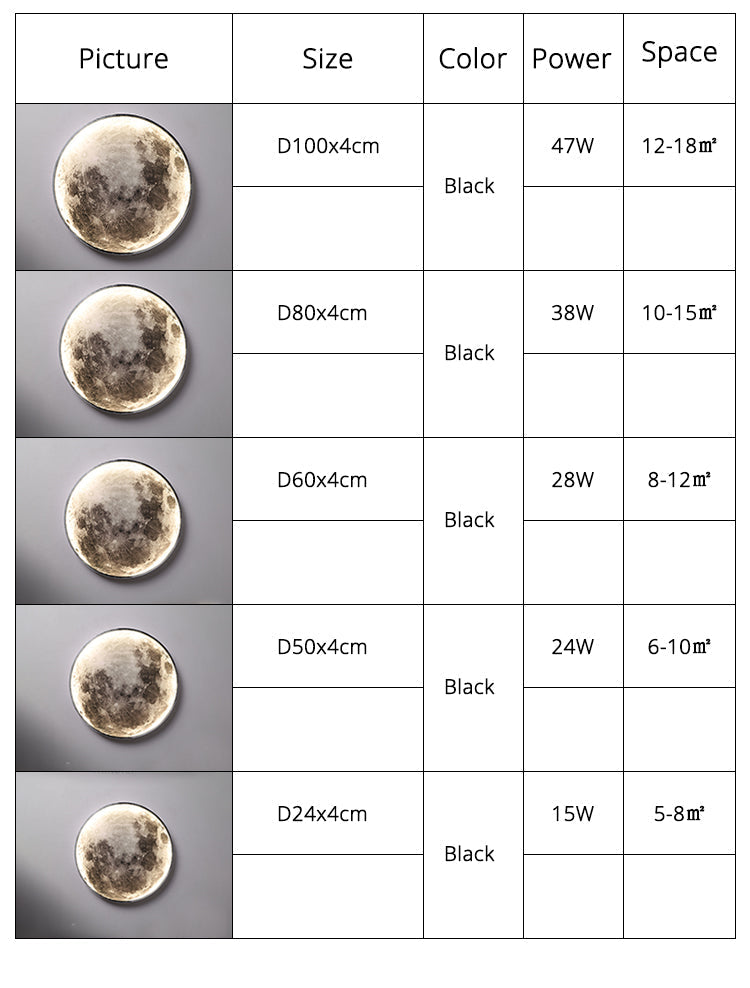 Junips | 3D LED Moon or Earth Ceiling or Wall Light