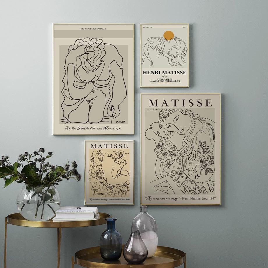 Junips | Henri Matisse Picasso Abstract Canvas