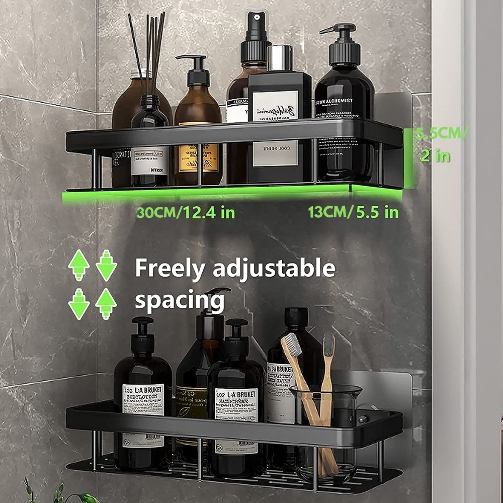 Junips | Metal Suction Cup Bathroom Shelves